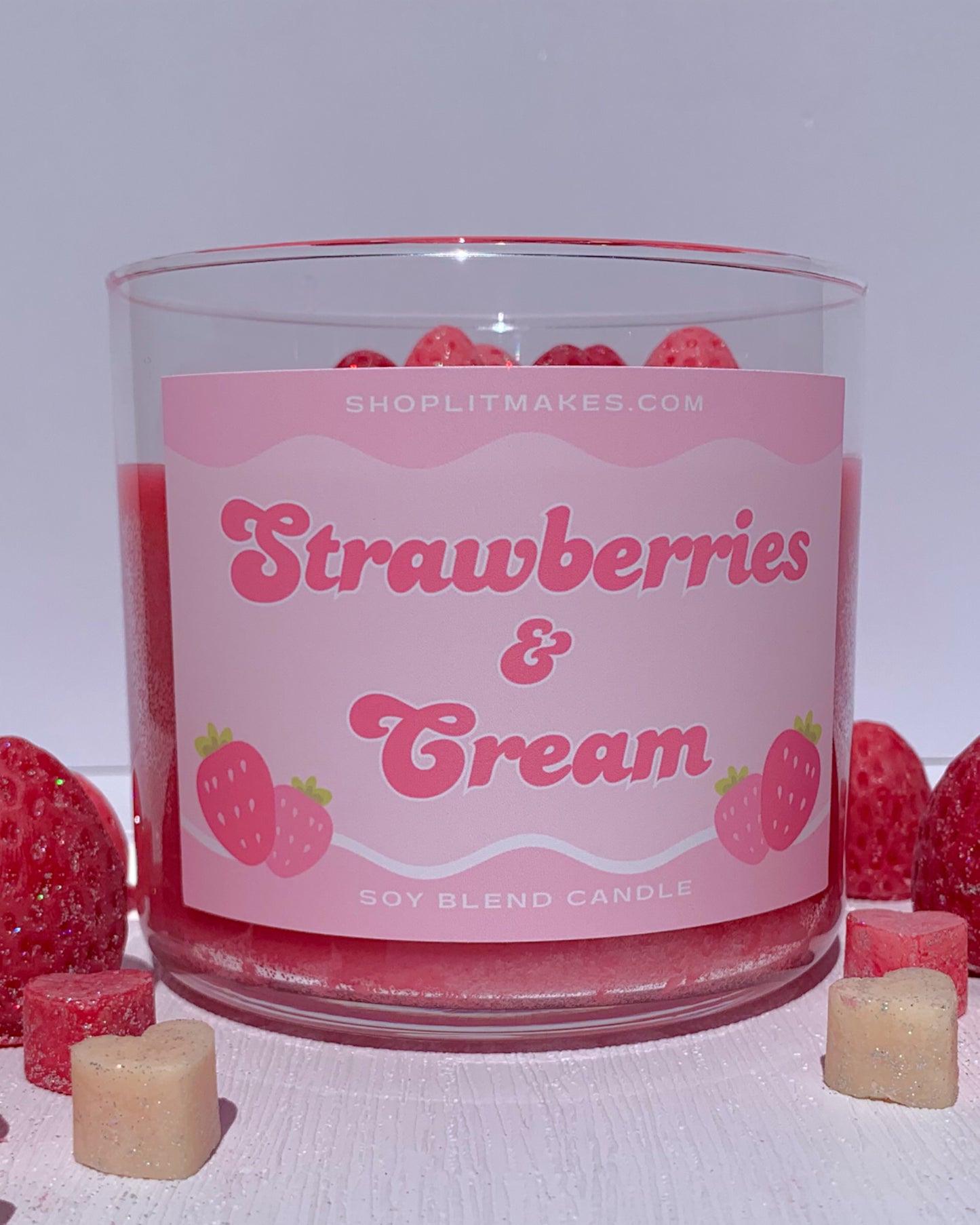 Strawberries & Cream Container Candle