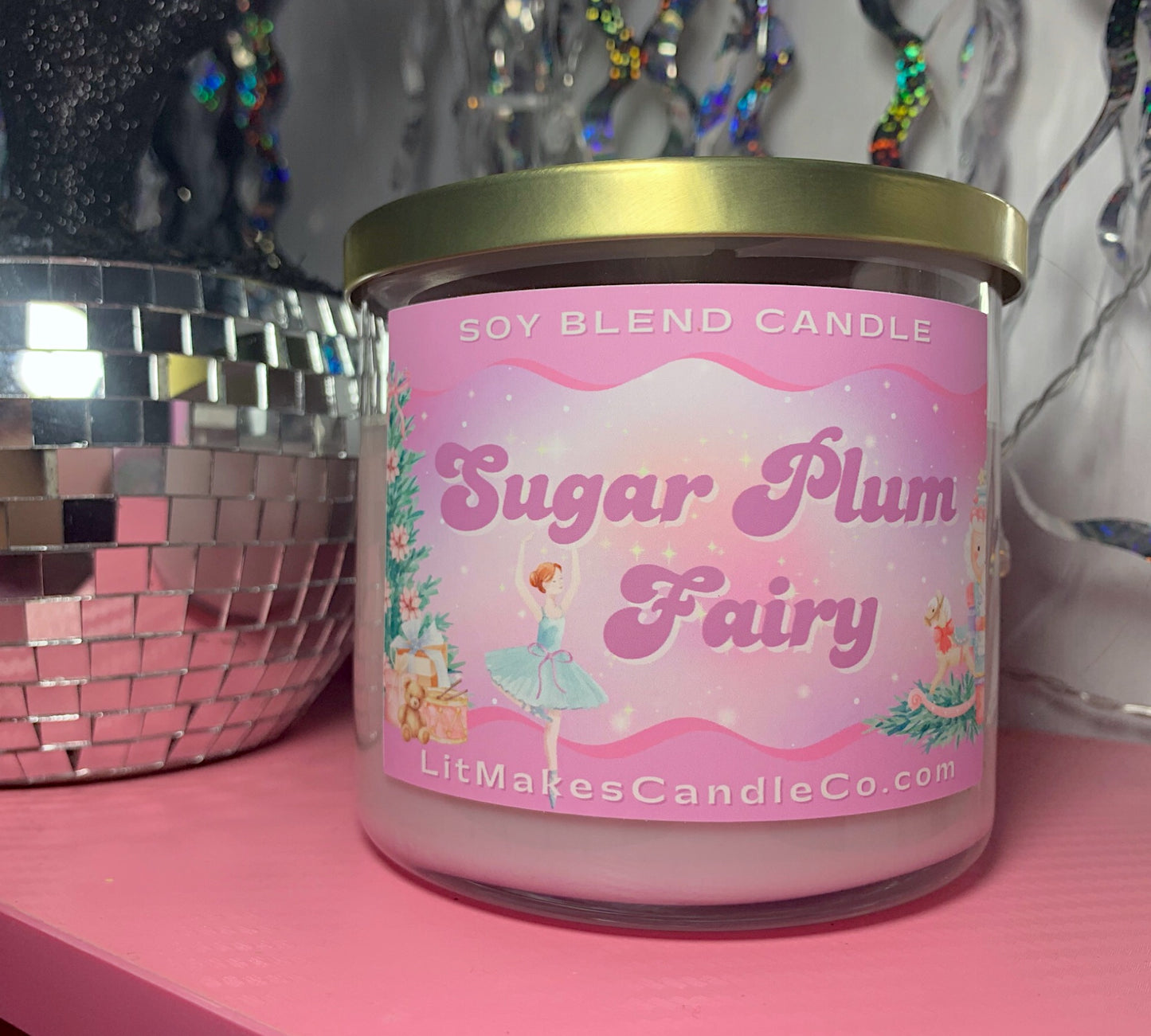 Sugar Plum Fairy Container Candle