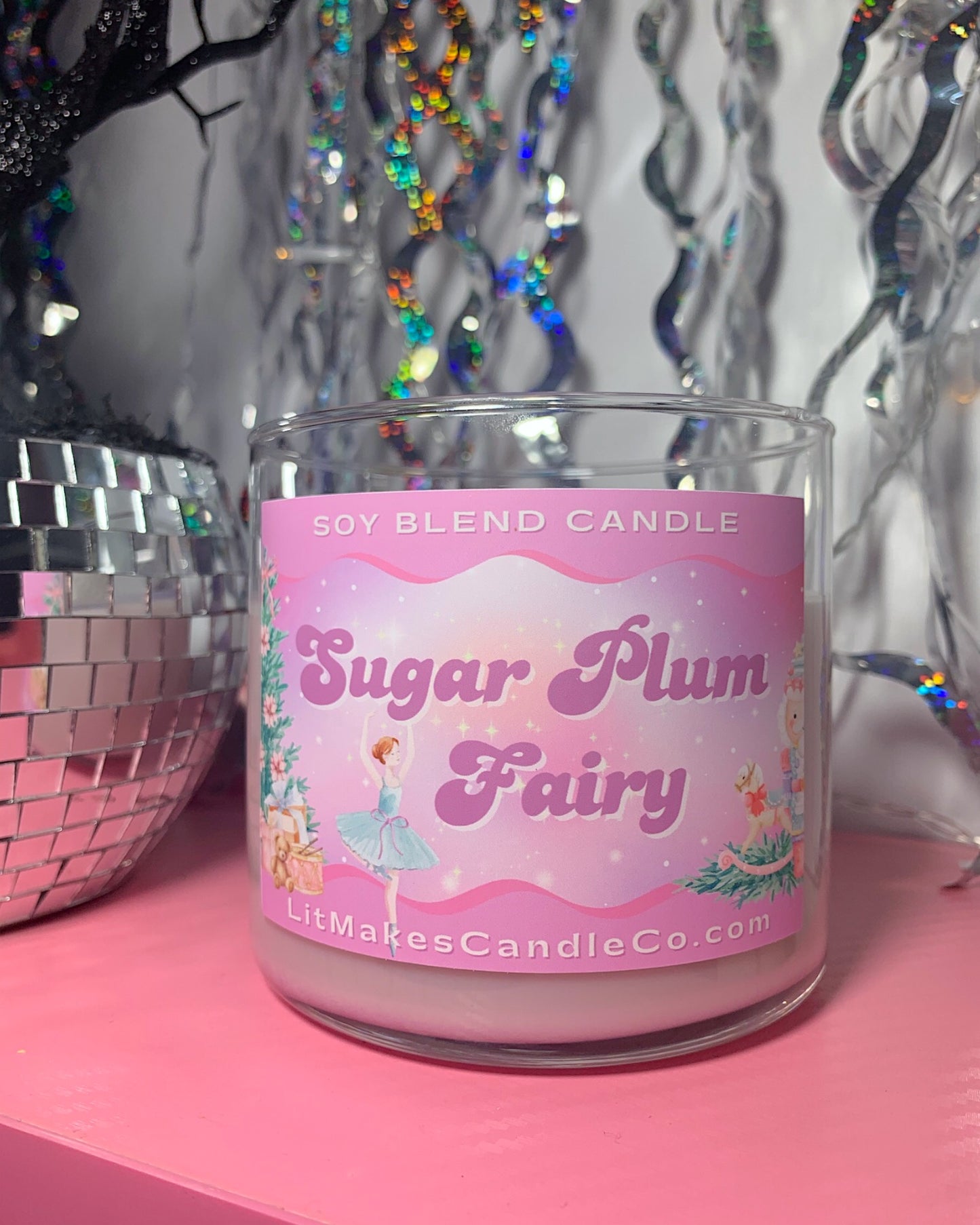 Sugar Plum Fairy Container Candle