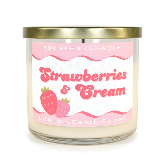 Strawberries & Cream Container Candle